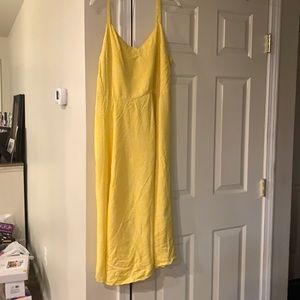 Brand new yellow and white summer dress